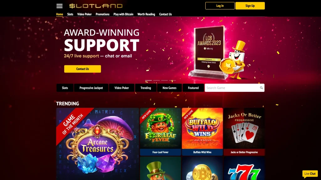 Slotland Homepage