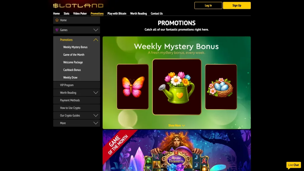 Slotland promotions