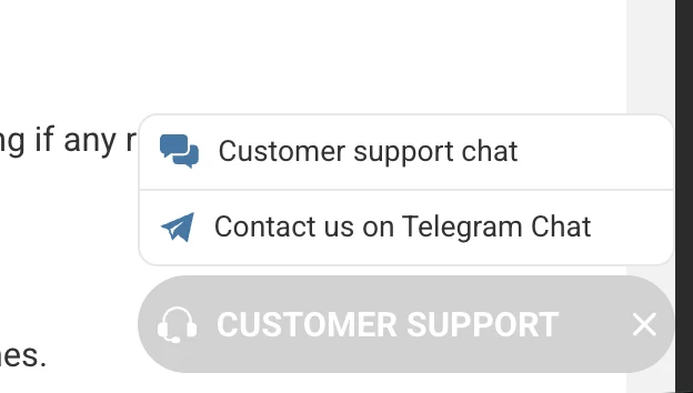 MegaPari casino review oct 2026 - customer support chat and Telegram options